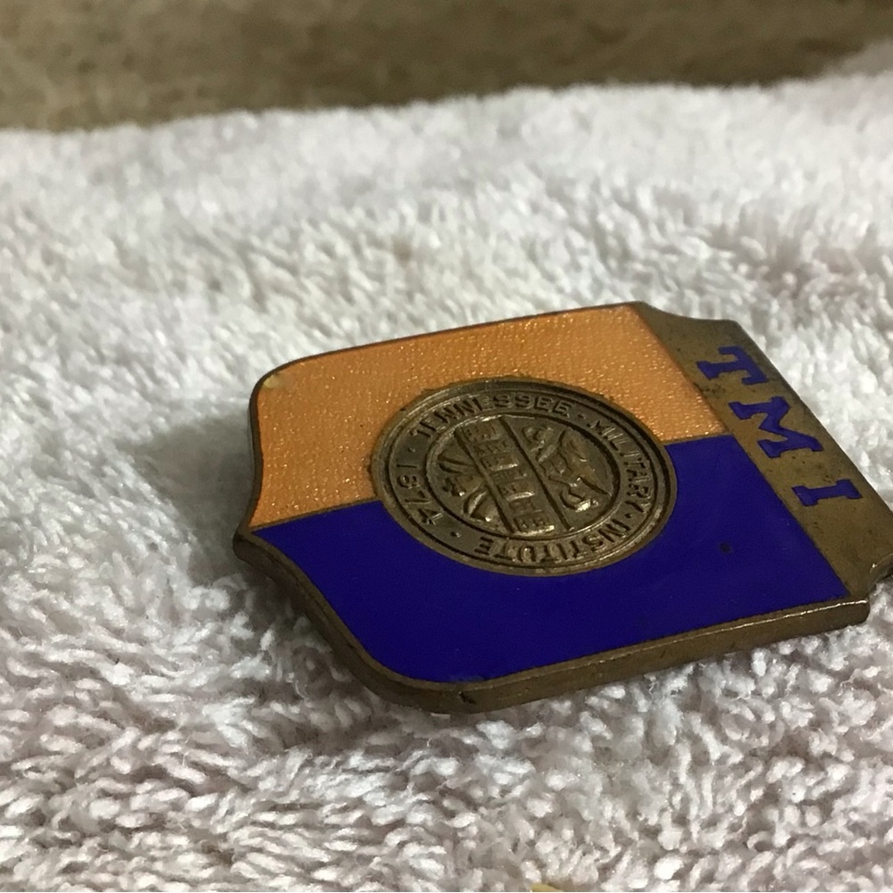 TMI Gold and Purple Shield Pin - Picture 9 of 12
